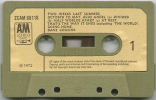 Two Weeks Last Summer cassette side 1